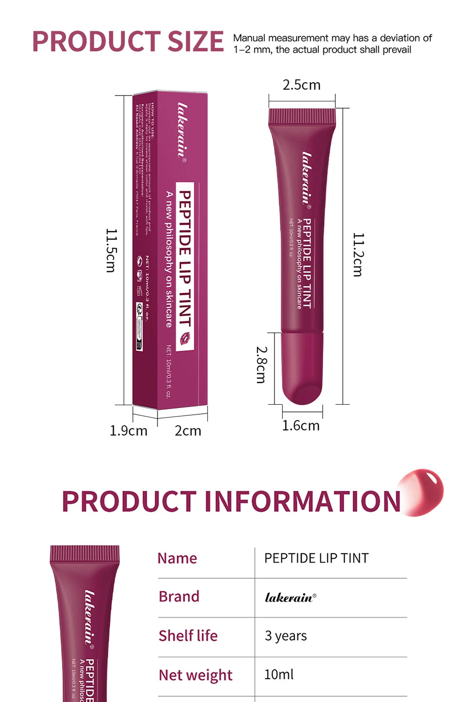 Peptide Lip serum